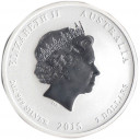 Australia 2 Dollari d'argento 2 OZ Anno della Capra 2015 Unc